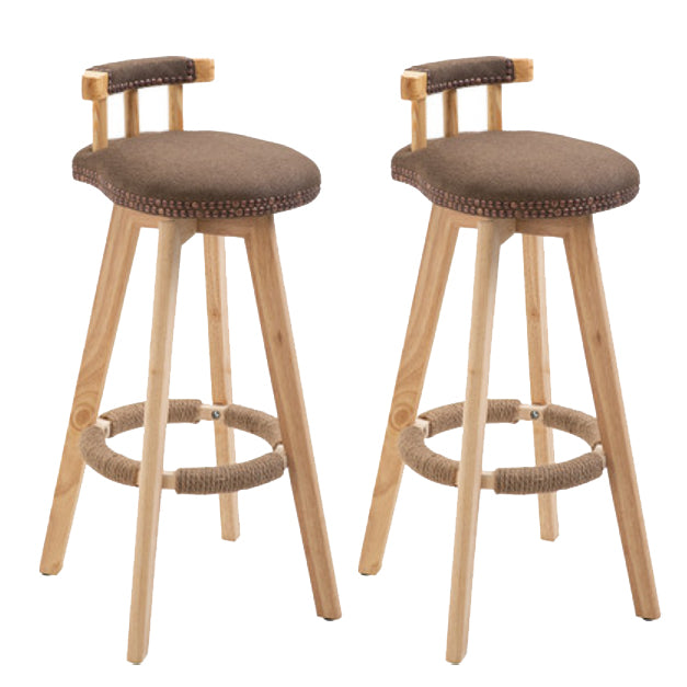 Taburete moderno de frases rotatables de la cocina de la madera de la madera con cojín