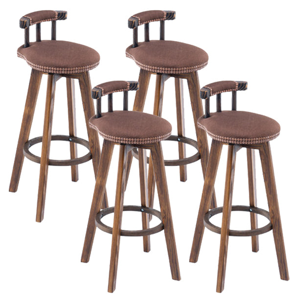 Taburete moderno de frases rotatables de la cocina de la madera de la madera con cojín