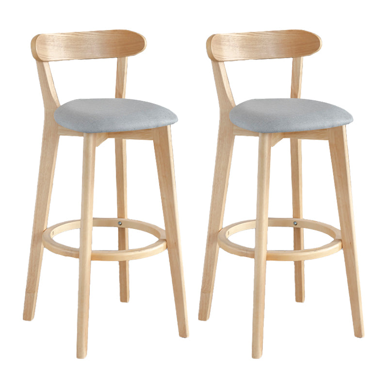 Moderner Thekenhocker ohne Armlehnen, Holz, Milchteeladen-Barhocker mit Pedal