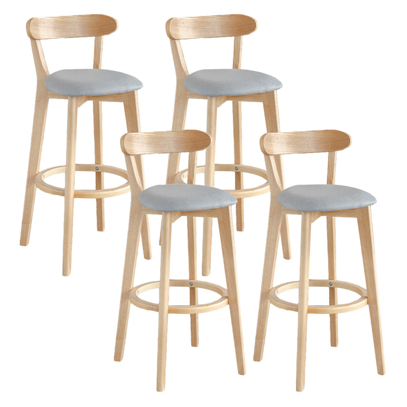 Moderner Thekenhocker ohne Armlehnen, Holz, Milchteeladen-Barhocker mit Pedal