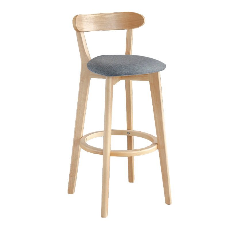 Moderner Thekenhocker ohne Armlehnen, Holz, Milchteeladen-Barhocker mit Pedal