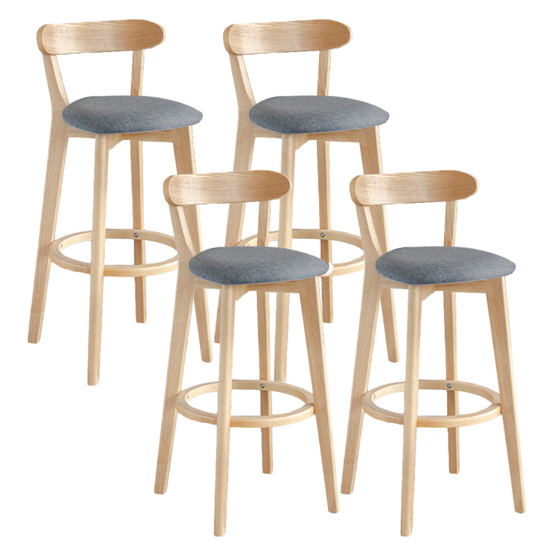 Moderner Thekenhocker ohne Armlehnen, Holz, Milchteeladen-Barhocker mit Pedal
