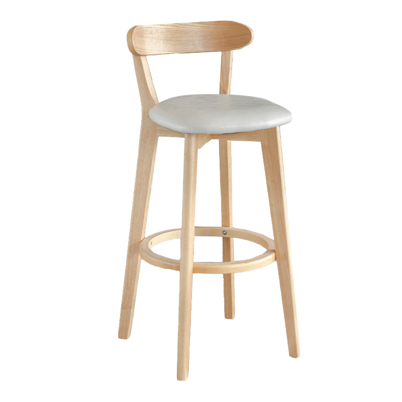 Moderner Thekenhocker ohne Armlehnen, Holz, Milchteeladen-Barhocker mit Pedal