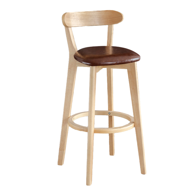 Moderner Thekenhocker ohne Armlehnen, Holz, Milchteeladen-Barhocker mit Pedal