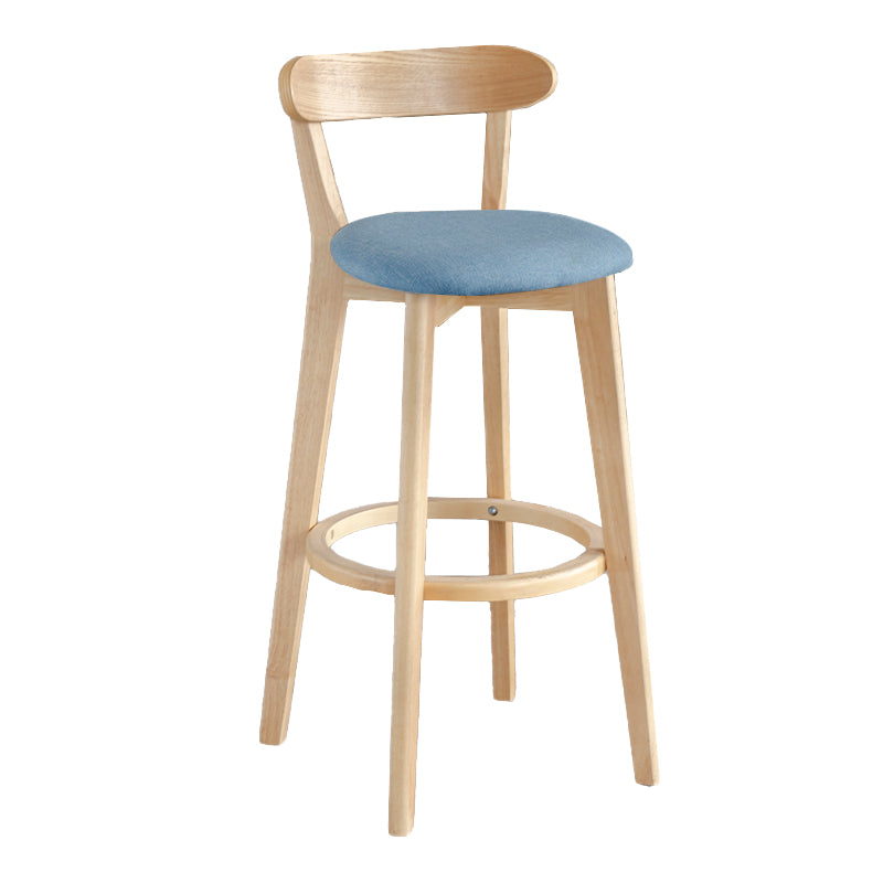 Moderner Thekenhocker ohne Armlehnen, Holz, Milchteeladen-Barhocker mit Pedal