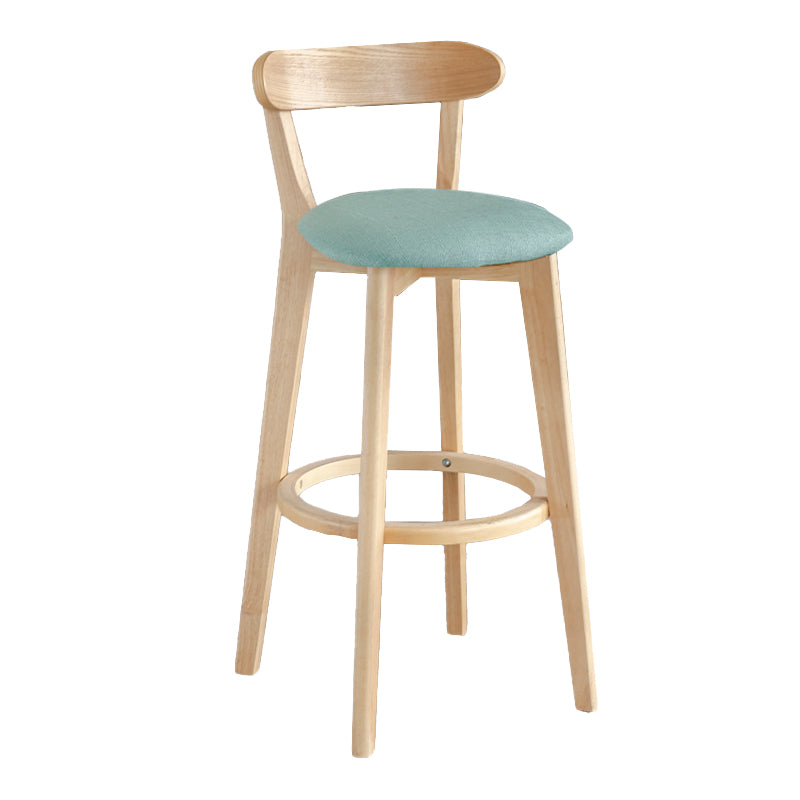 Moderner Thekenhocker ohne Armlehnen, Holz, Milchteeladen-Barhocker mit Pedal