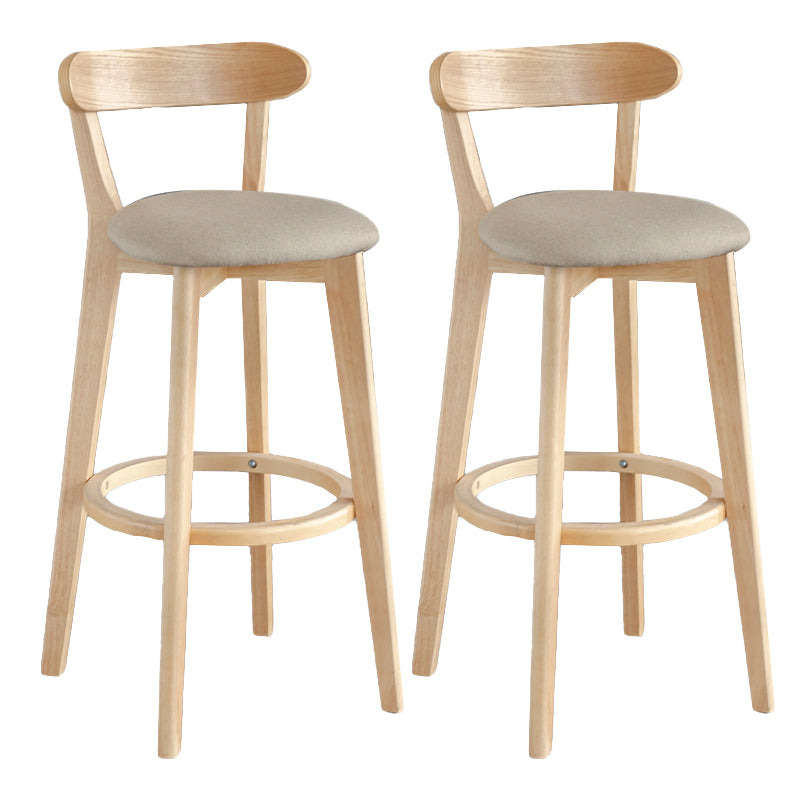 Moderner Thekenhocker ohne Armlehnen, Holz, Milchteeladen-Barhocker mit Pedal