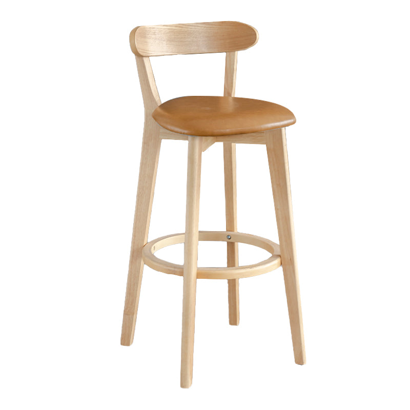 Moderner Thekenhocker ohne Armlehnen, Holz, Milchteeladen-Barhocker mit Pedal