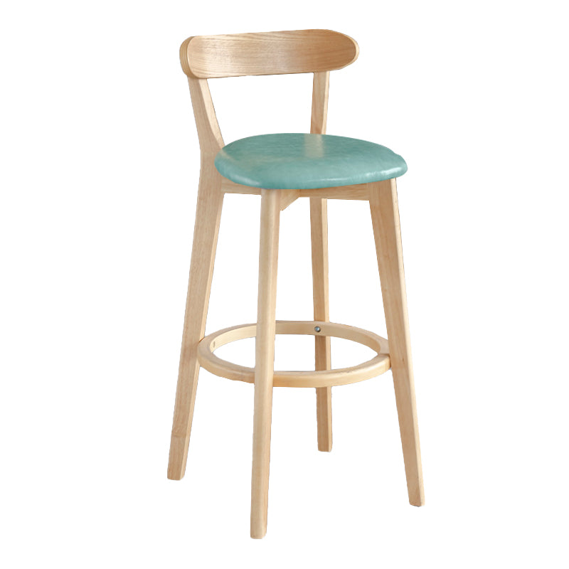 Moderner Thekenhocker ohne Armlehnen, Holz, Milchteeladen-Barhocker mit Pedal