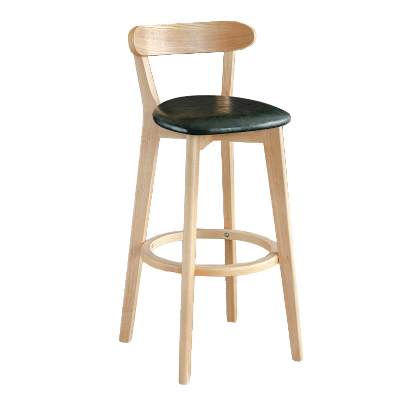 Moderner Thekenhocker ohne Armlehnen, Holz, Milchteeladen-Barhocker mit Pedal
