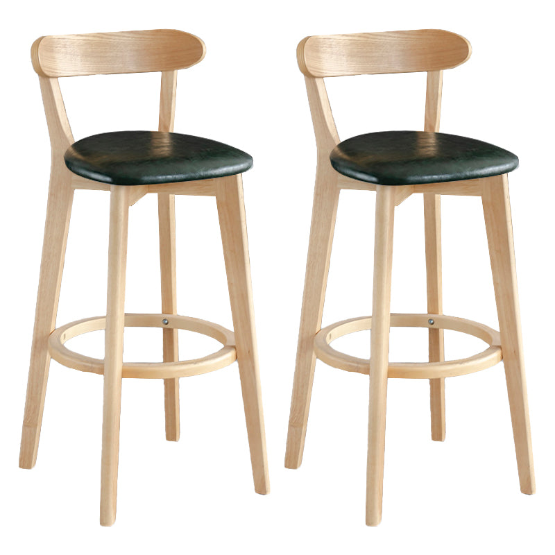 Moderner Thekenhocker ohne Armlehnen, Holz, Milchteeladen-Barhocker mit Pedal