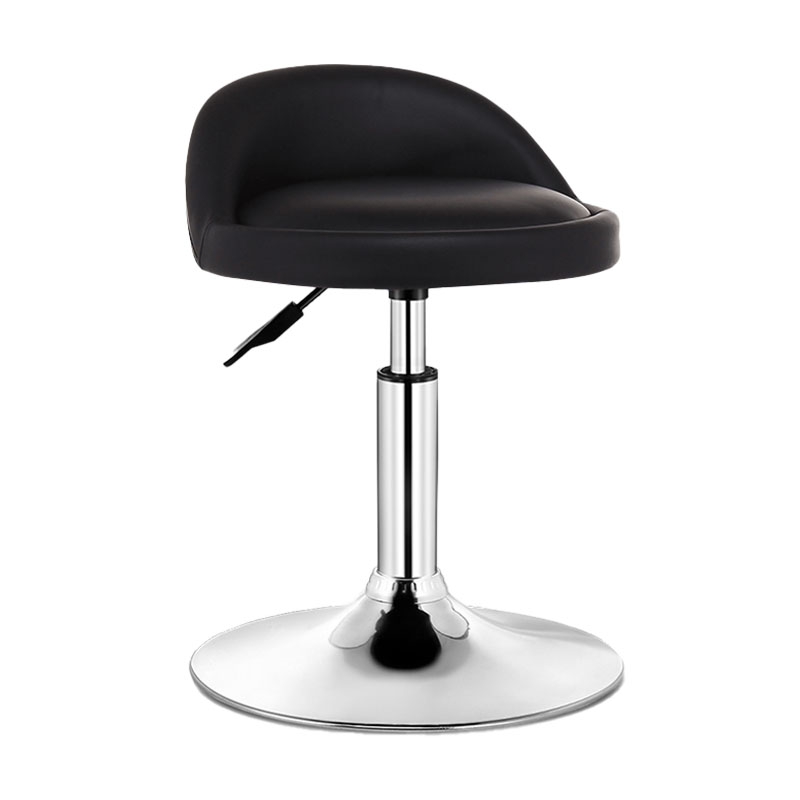 Taburete giratorio moderno y elevable, taburete de bar de acero para barbería con cojín
