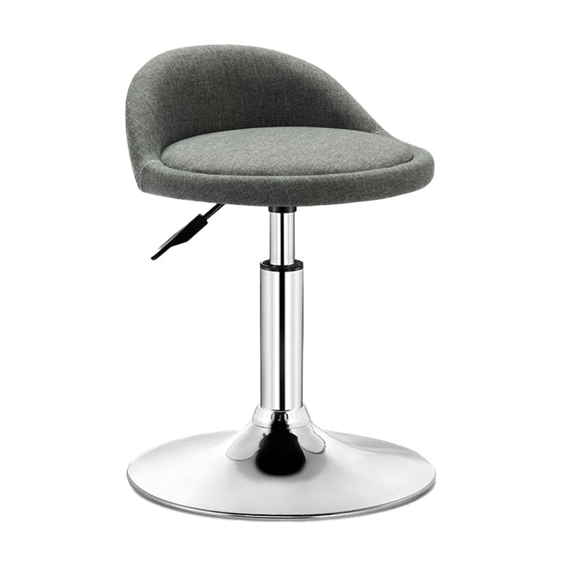 Taburete giratorio moderno y elevable, taburete de bar de acero para barbería con cojín