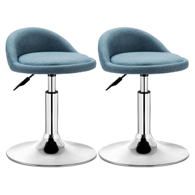 Taburete giratorio moderno y elevable, taburete de bar de acero para barbería con cojín