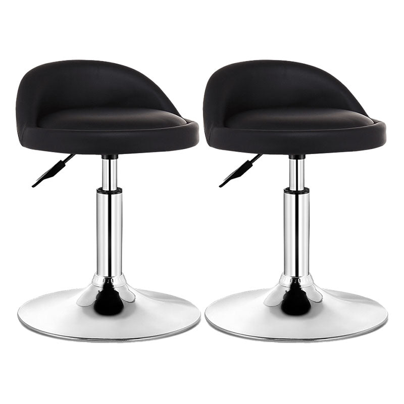 Taburete giratorio moderno y elevable, taburete de bar de acero para barbería con cojín