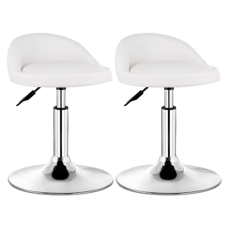Taburete giratorio moderno y elevable, taburete de bar de acero para barbería con cojín
