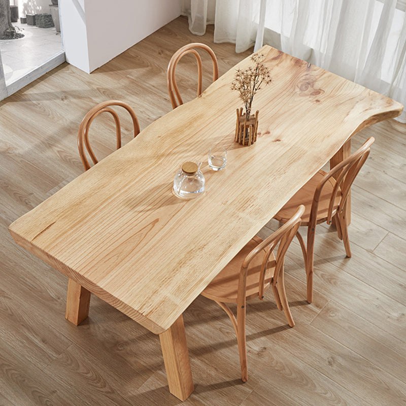 Modern 1/2/4/5 Pieces Dining Set Solid Wood Dining Table Set with Wooden Chairs