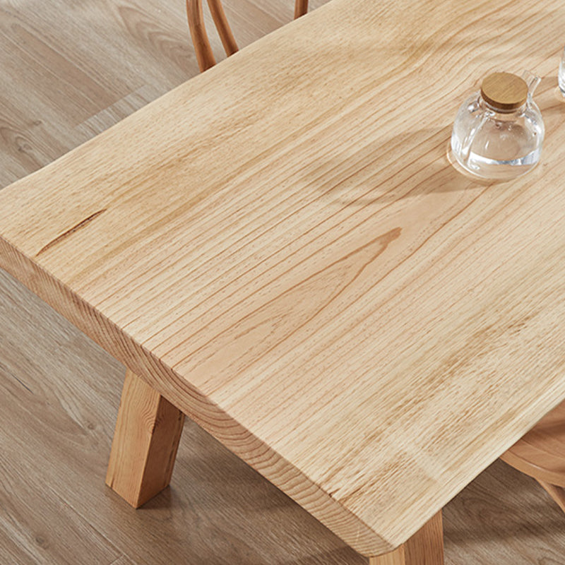 Modern 1/2/4/5 Pieces Dining Set Solid Wood Dining Table Set with Wooden Chairs