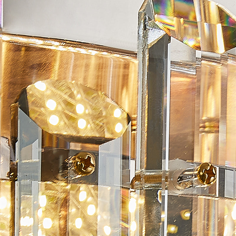 Modern Flush Mount Light Fixtures Flush Ceiling Lamps with Crystal Shade for Living Room