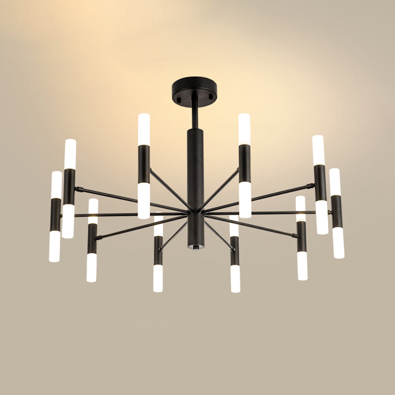 Postmoderne Deckenkrautmesser Multi-Light-Metall-Acrylhänge-Lampe Kit