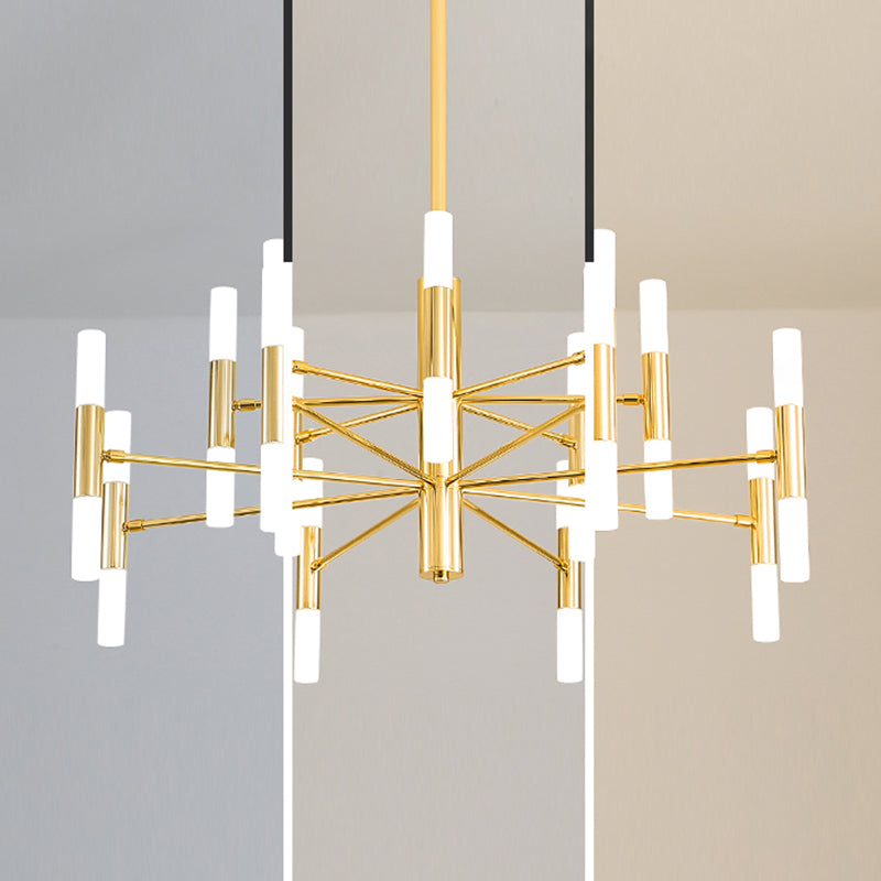 Postmoderne Deckenkrautmesser Multi-Light-Metall-Acrylhänge-Lampe Kit