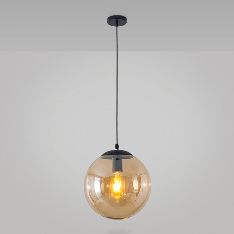 Balla di vetro appeso a sospensione moderna Apparecchi di illuminazione a sospensione per soggiorno