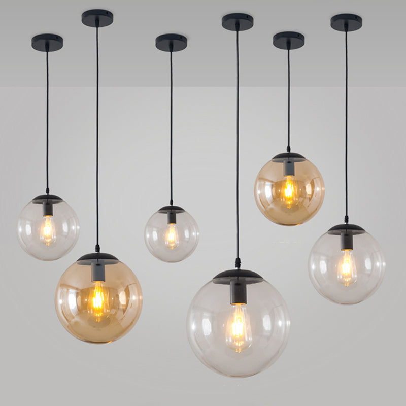 Glass Ball Hanging Light Modern Pendant Lighting Fixtures for Living Room