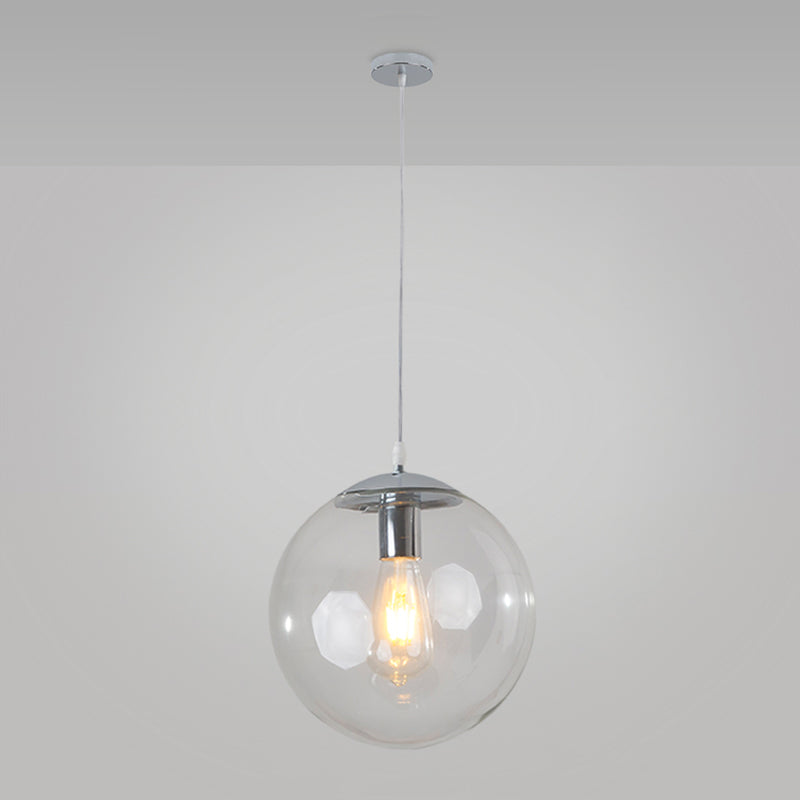 Balla di vetro appeso a sospensione moderna Apparecchi di illuminazione a sospensione per soggiorno