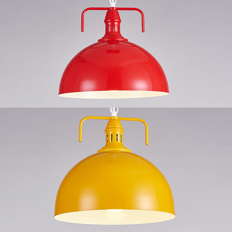 Lumière suspendue industrielle colorée d'éclairage de pendentif en métal pour le salon