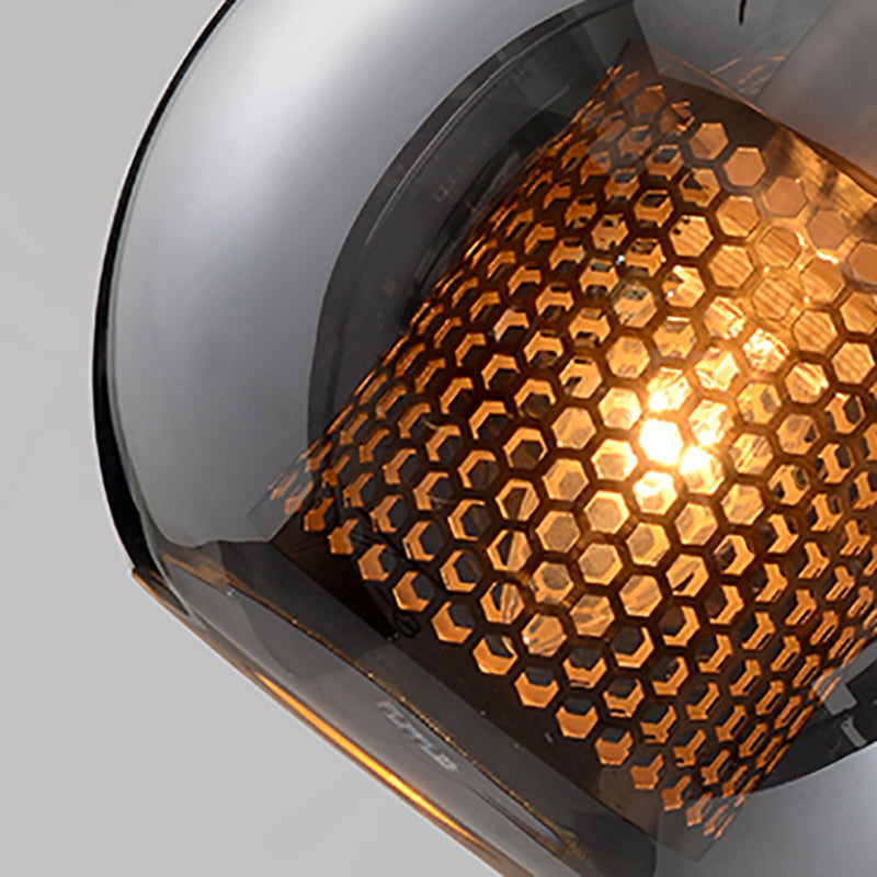 Glass Shade Hanging Light Industrial Style Pendant Lighting Ayémorrat pour le salon