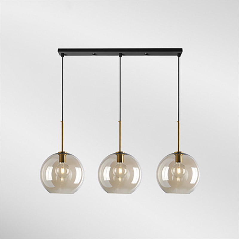 Verre moderne suspendu éclairage pendentif ménage léger pour le salon