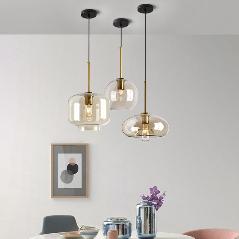 Verre moderne suspendu éclairage pendentif ménage léger pour le salon