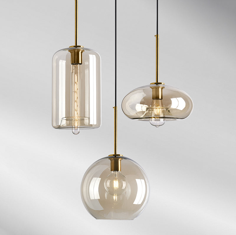 Verre moderne suspendu éclairage pendentif ménage léger pour le salon