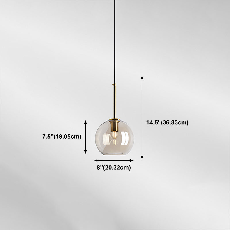 Verre moderne suspendu éclairage pendentif ménage léger pour le salon