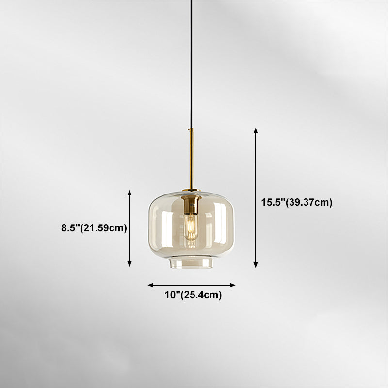 Verre moderne suspendu éclairage pendentif ménage léger pour le salon