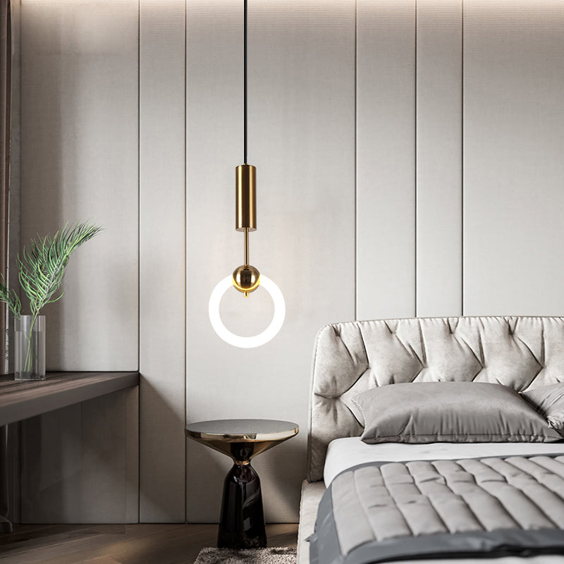 LED contemporain Light Light Simple Linear Pending Lighting Fixtures pour chambre à coucher