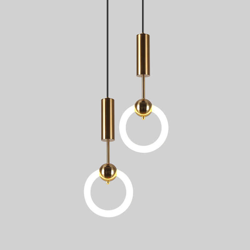 LED contemporain Light Light Simple Linear Pending Lighting Fixtures pour chambre à coucher