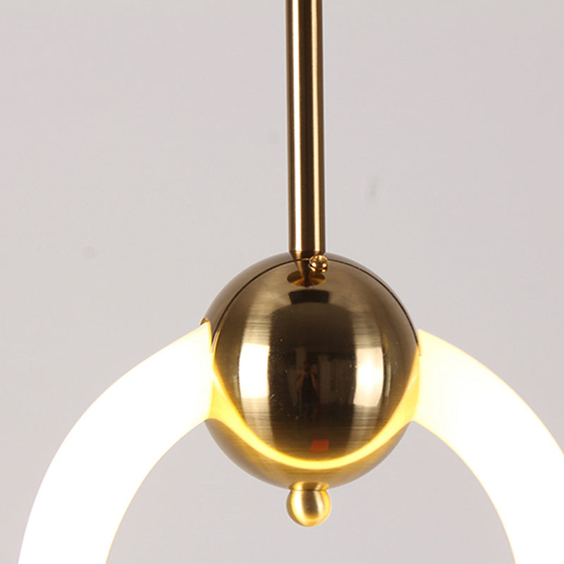 LED contemporain Light Light Simple Linear Pending Lighting Fixtures pour chambre à coucher