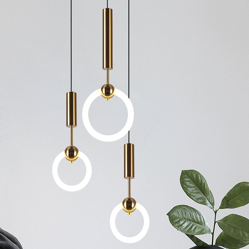 LED contemporain Light Light Simple Linear Pending Lighting Fixtures pour chambre à coucher