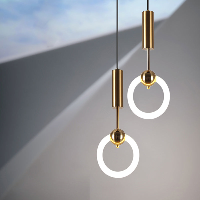 LED contemporain Light Light Simple Linear Pending Lighting Fixtures pour chambre à coucher