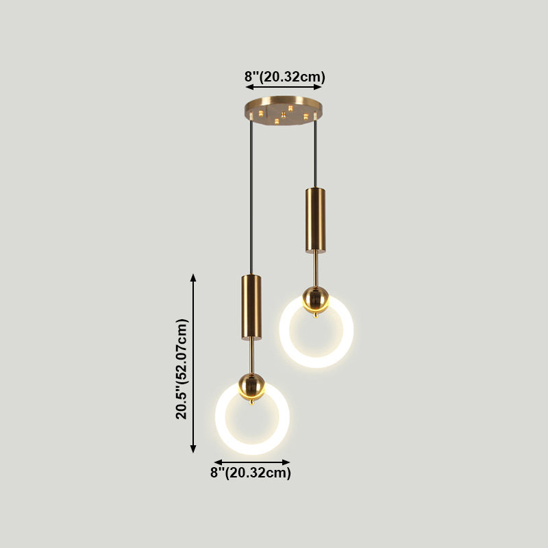 LED contemporain Light Light Simple Linear Pending Lighting Fixtures pour chambre à coucher