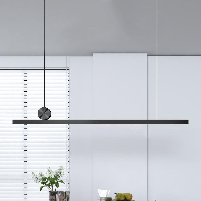 Lámpara colgante de restaurantes de 1 luces de estilo rectángulo de estilo isleño con sombra acrílica