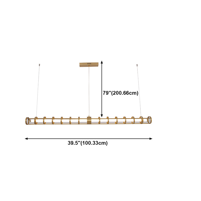 Accesorios de iluminación de Metal Island Restaurante LED LED LED LED LED LED de 1 luces