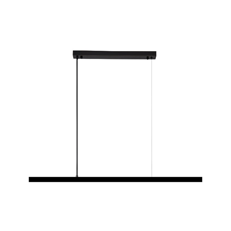 Moderne Kupferinselbeleuchtungskörper lineares 1-Licht-Restaurant-LED-Federung Licht