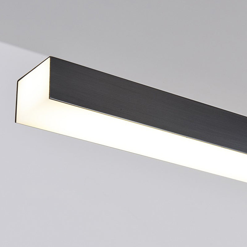 Accesorios de iluminación modernos de la isla de cobre de cobre lámpara de suspensión LED de 1 luces lineales