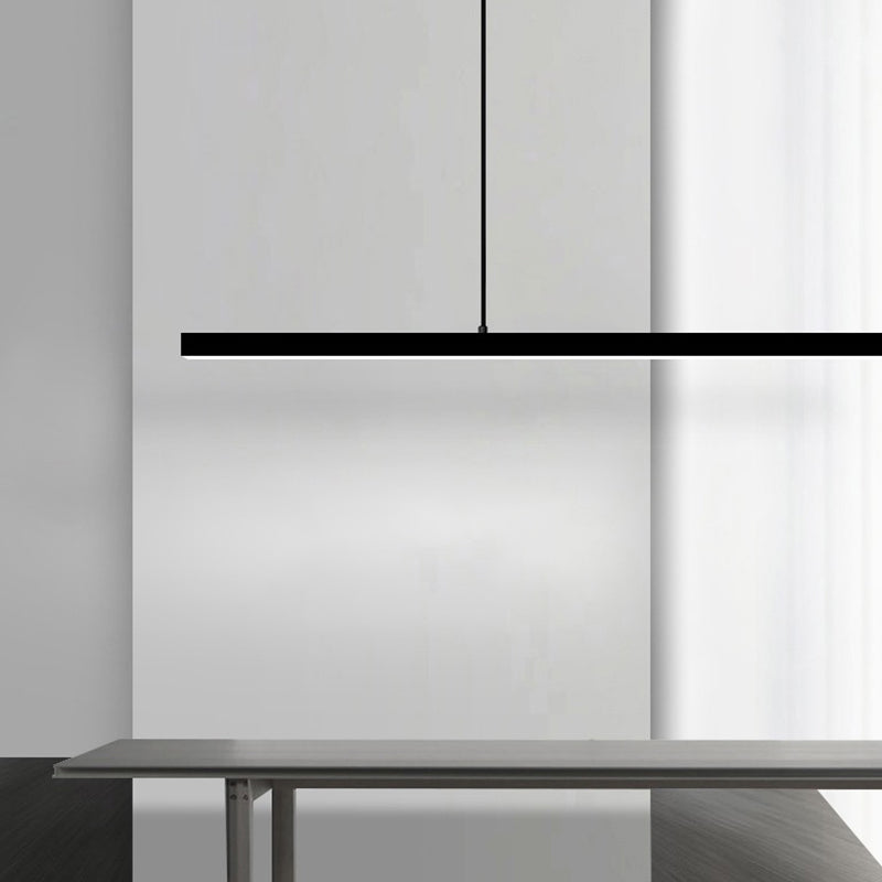 Accesorios de iluminación modernos de la isla de cobre de cobre lámpara de suspensión LED de 1 luces lineales