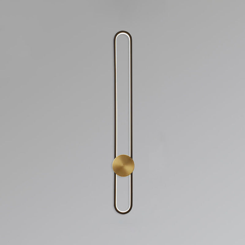 Moderne Aluminiumwandleuchte oval Form LED Wandleuchten für Wohnzimmer Schlafzimmer