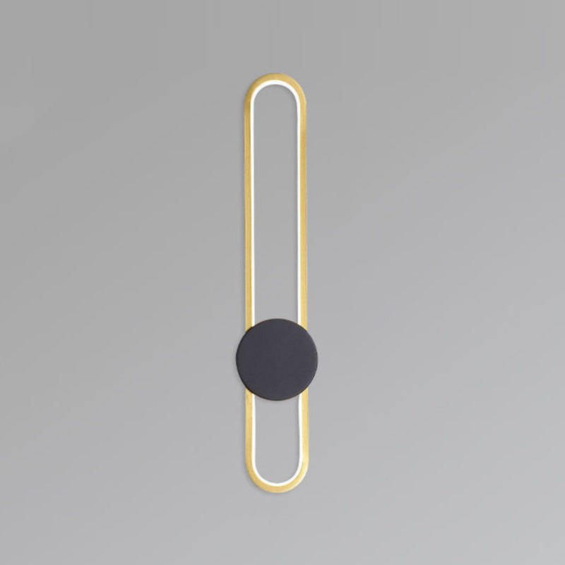 Moderne Aluminiumwandleuchte oval Form LED Wandleuchten für Wohnzimmer Schlafzimmer