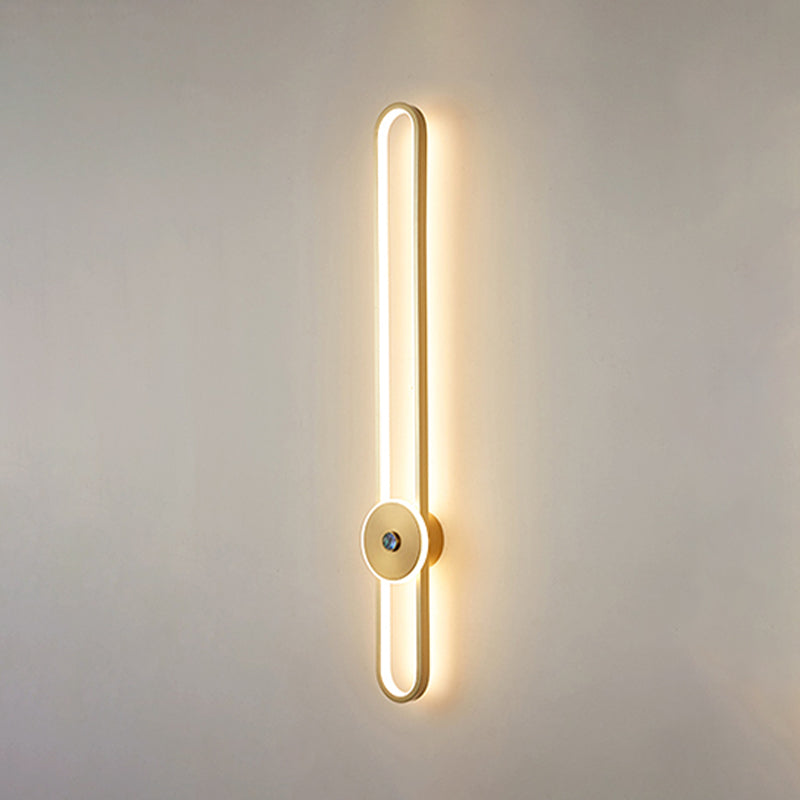 Moderne Aluminiumwandleuchte oval Form LED Wandleuchten für Wohnzimmer Schlafzimmer