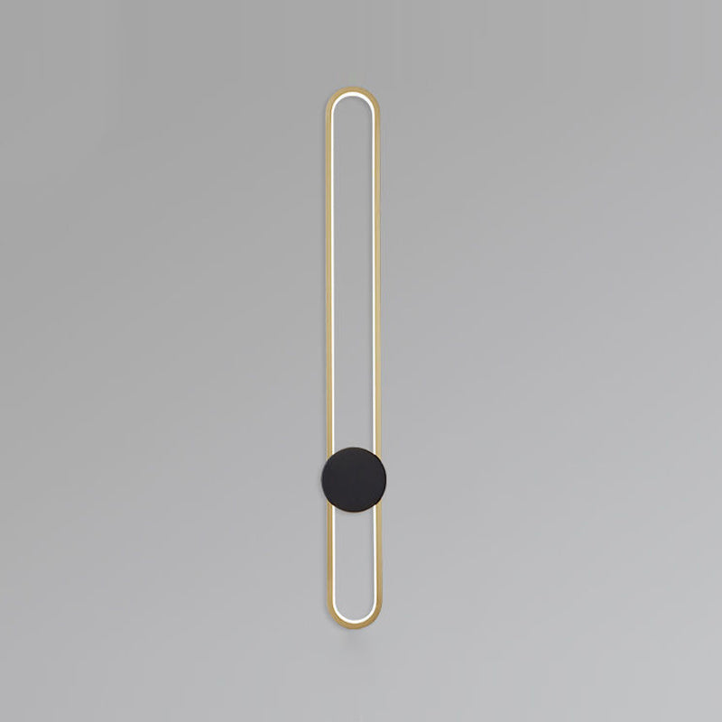 Moderne Aluminiumwandleuchte oval Form LED Wandleuchten für Wohnzimmer Schlafzimmer